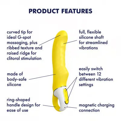 Satisfyer Yummy Sunshine G Spot Silicone Vibrator – Curved G Spot Vibrator Secondary image