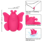 Neon Vibes The Flutter Vibe Pink Butterfly Panty Vibe with 10 Functions Silicone Waterproof > Sex Toys For Ladies > Panty Vibes