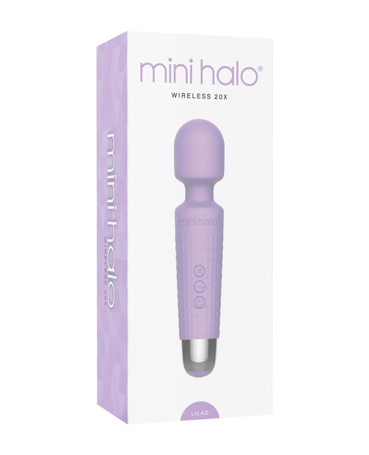 Shibari Mini Halo Wireless 20X Lilac Rechargeable Wand Electric Massager