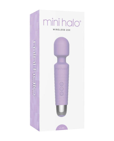 Shibari Mini Halo Wireless 20X Lilac Rechargeable Wand Electric Massager