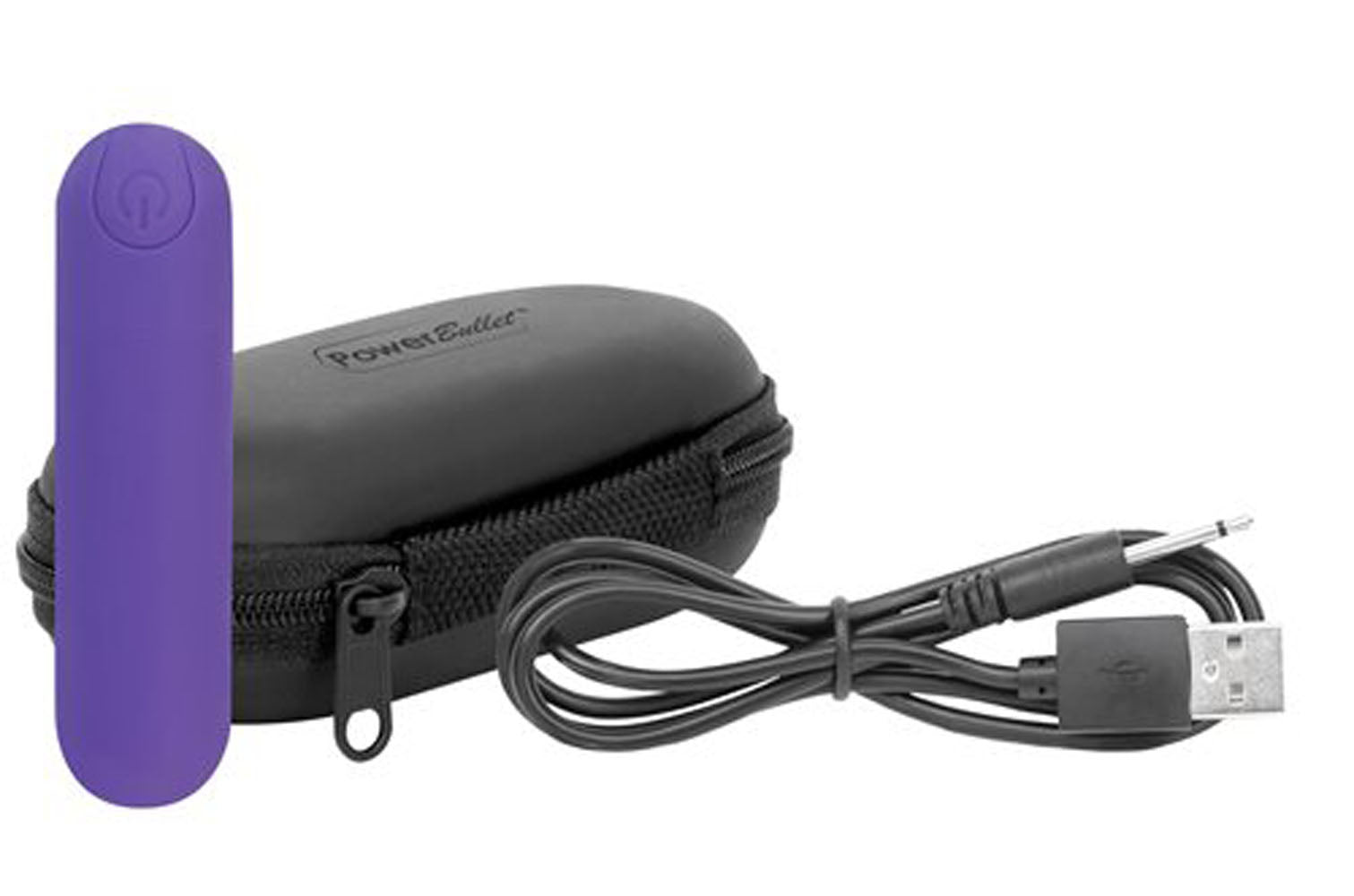Essential 3 Inch Bullet Vibrator Purple with Storage Case and Charging Cord Purple > Vibrators > Mini Vibrators