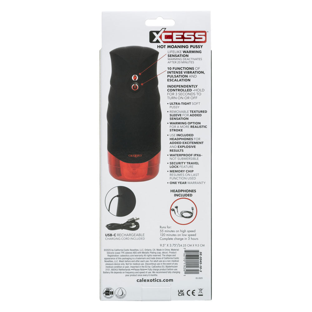 Xcess Hot Moaning Pussy – Hygienic Cleansing System > Sex Toys For Men > Masturbators > Vibrating