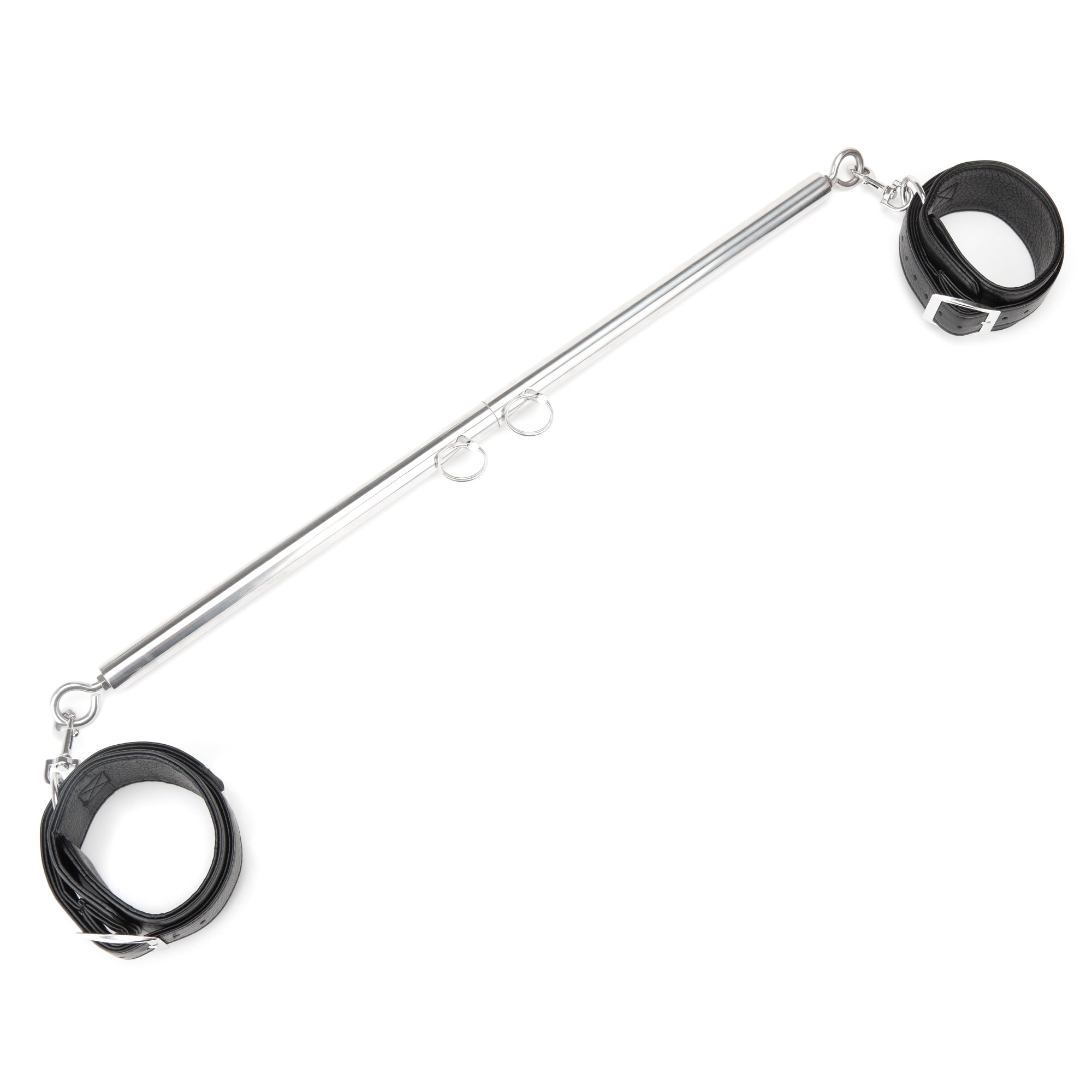 Lux Fetish Expandable Spreader Bar Set 35 to 47 Inches With Detachable Leather Cuffs Secondary image