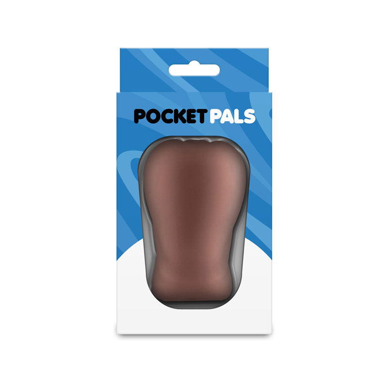 NS Novelties Pocket Pals (Brown) – Body-Safe Anal Stroker Brown Strokers - Manual