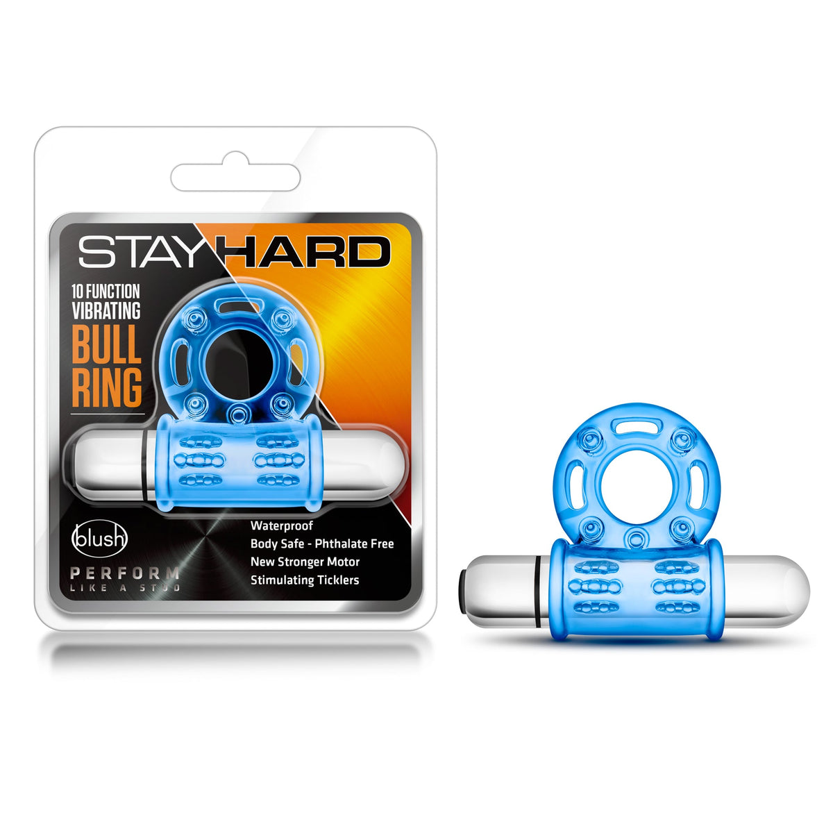 Stay Hard 10 Function Vibrating Bull Ring – Vibrating Cock Ring > Cock Ring > Vibrating