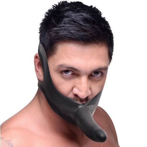 Master Series Face Fuk Strap-On and Mouth Gag – Latex Strap-On Set Default Title > Bondage Gear > Gags and Bits