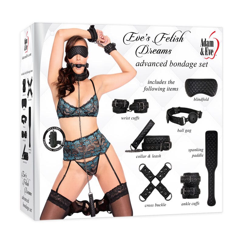 Adam & Eve Fetish Dreams Advanced Bondage Set Black Restraints