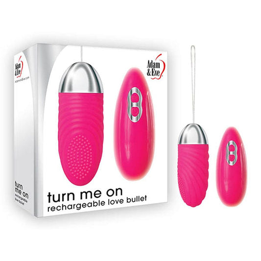 Adam & Eve BULLETS & EGGS Pink Adam & Eve Turn Me On Rechargeable Love Bullet 810124860691