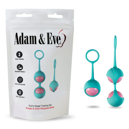 Adam & Eve KEGEL TOYS Teal  Adam & Eve Eve's Kegel Training Set 810124860684