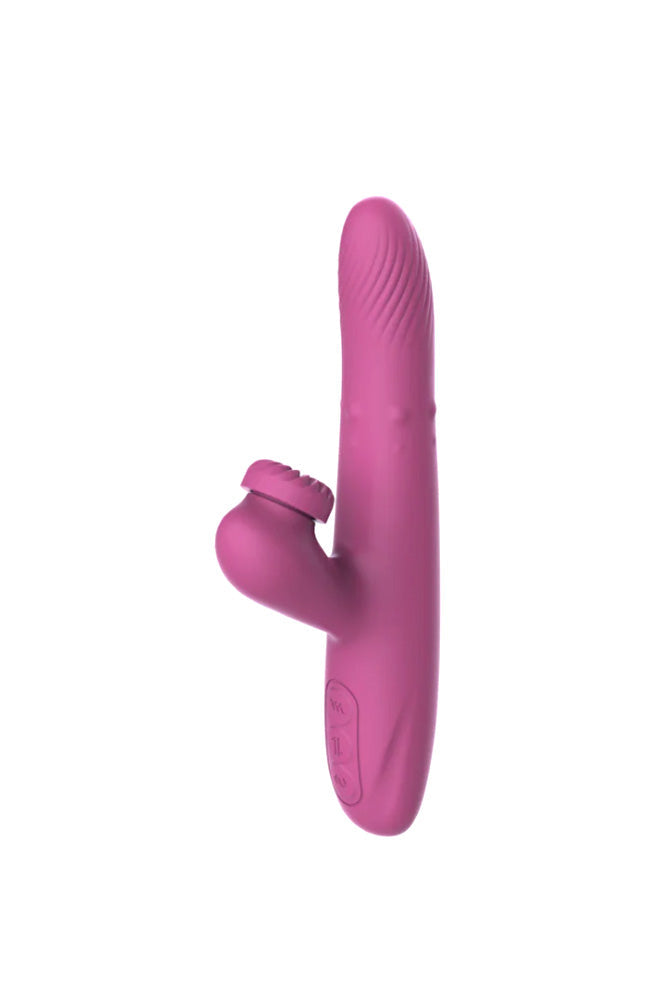 Adam & Eve Rose Gold Revolving Rabbit Vibrator – USB Rechargeable Spinning and Thrusting Vibrator 22.5 cm > Vibrators > Ladies > Rabbit Multi Main image