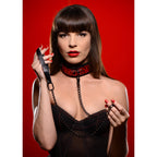 Crimson Tied Collar With Leash – Adjustable Collar and Leash Set > Bondage Gear > Collars & Leashes