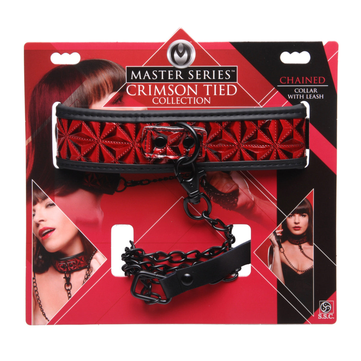 Crimson Tied Collar With Leash – Adjustable Collar and Leash Set > Bondage Gear > Collars & Leashes