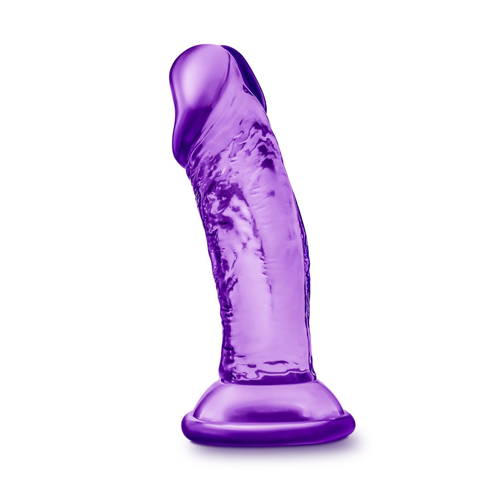B Yours Purple 4 Inch Small Suction Cup Dildo for Beginners Purple Dildos & Dongs