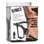 Male Chastity Harness with Silicone Anal Plug