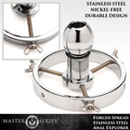 Master Series Forced Spread – Stainless Steel Anal Explorer Plug > Bondage Gear > Medical Instruments