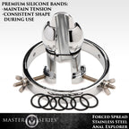 Master Series Forced Spread – Stainless Steel Anal Explorer Plug > Bondage Gear > Medical Instruments