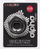 Alpha Liquid Silicone Optimum Ring Ultra Stretchy Black Size Medium > Cock Ring > Single