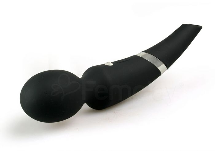 Ashella Vibes Dual Suction Wand Black Silicone Waterproof > Sex Toys > Massage Wands