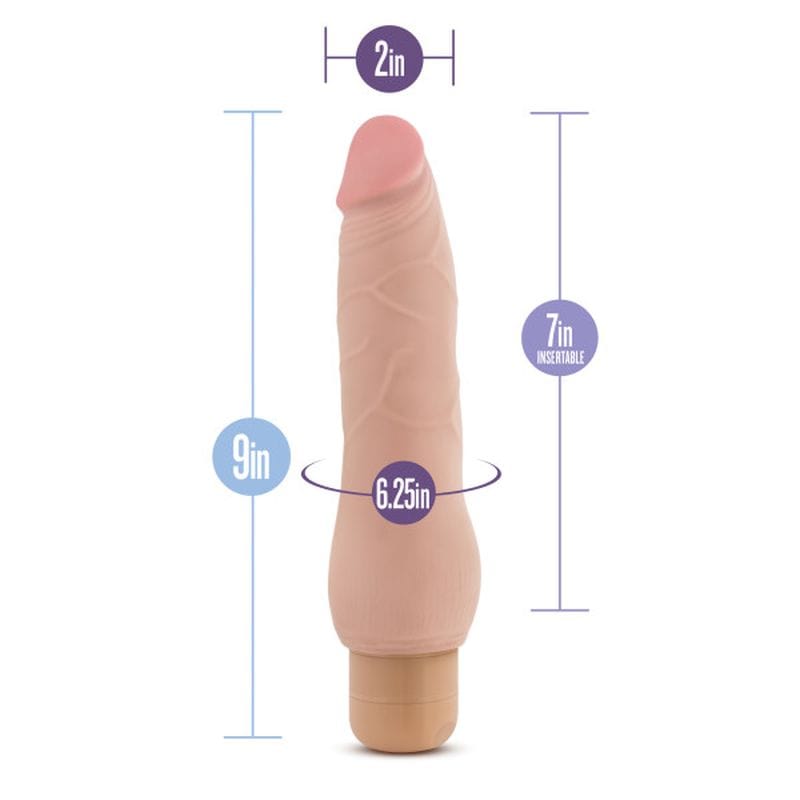 Au Naturel Adult Toys Beige Au Naturel Fabien Vibrating Dildo 735380930134