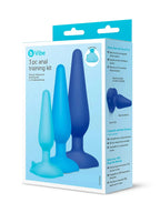 b-Vibe 3 Piece Anal Training Kit with Progressive Silicone Plugs > Anal Range > Butt Plug Kits