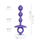 b-Vibe Butties Zip Silicone – Slim Silicone Anal Beads > Anal Range > Anal Beads