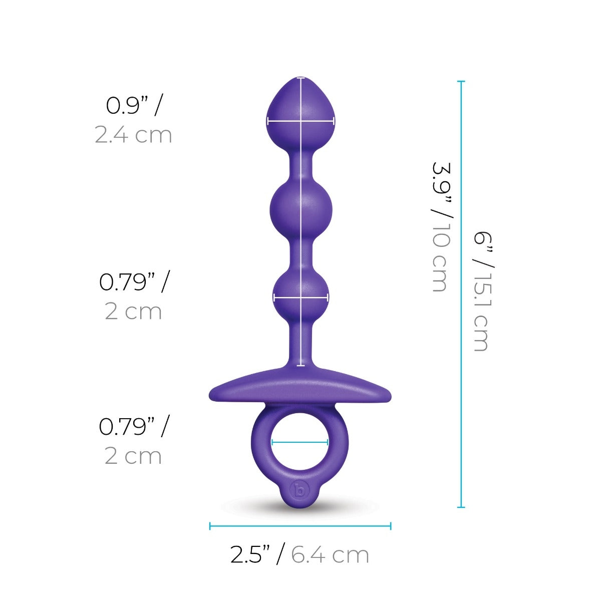 b-Vibe Butties Zip Silicone – Slim Silicone Anal Beads > Anal Range > Anal Beads