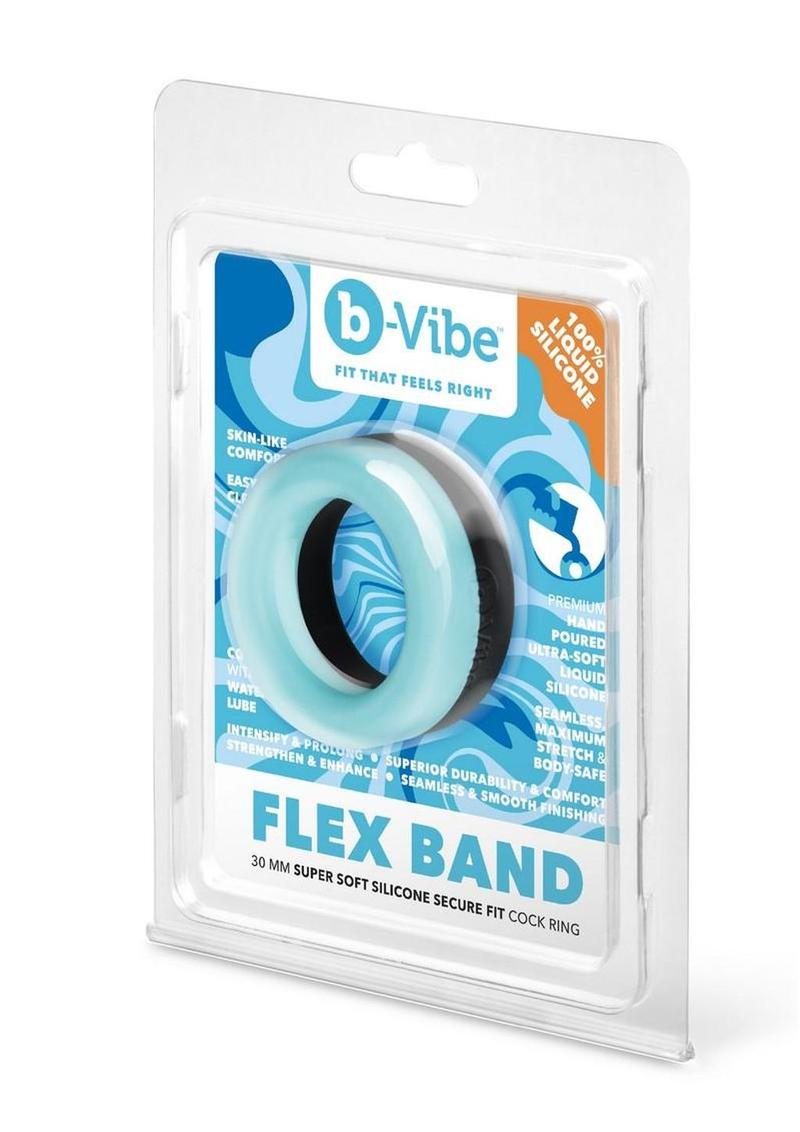 B-Vibe Flex Band Adjustable 30mm Silicone Cock Ring > Cock Ring > Vibrating