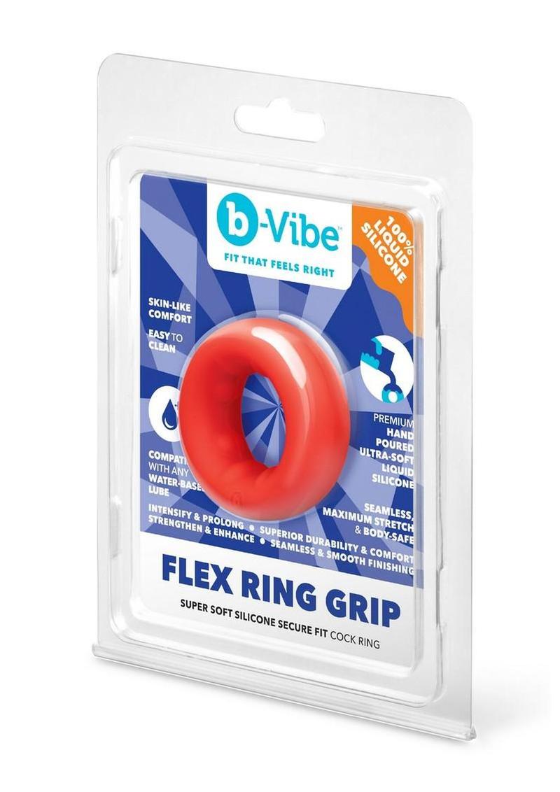 B-Vibe Flex Ring Grip - Soft Liquid Silicone Cock Ring > Cock Ring > Single