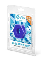 B-Vibe Flex Ring Hex – Body Safe Liquid Silicone Cock Ring > Cock Ring > Single