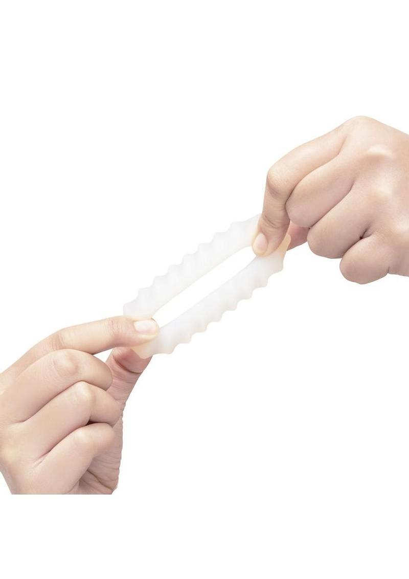 B-Vibe Flex Ring Ripple Silicone Cock Ring > Cock Ring > Vibrating