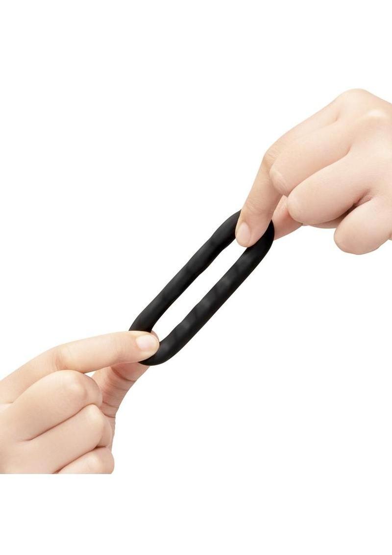 B-Vibe Flex Ring Tread – Flexible Liquid Silicone Cock Ring > Cock Ring > Single