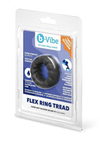 B-Vibe Flex Ring Tread – Flexible Liquid Silicone Cock Ring > Cock Ring > Single