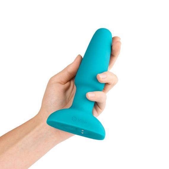 b-Vibe Rimming Plug 2 Teal Rotating and Vibrating Remote Control Anal Plug > Anal Range > Vibrating Butt Plugs