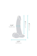 b-Vibe Slipskin Realistic Silicone Dildo 8 Inch Curved Mocha > Dildos > Realistic Dildos
