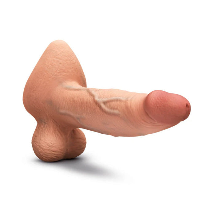 b-Vibe Slipskin Realistic Silicone Dildo 9 Inch Girthy Mocha > Dildos > Large Dildos Main image