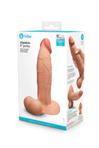 b-Vibe Slipskin Realistic Silicone Dildo 9 Inch Girthy Mocha > Dildos > Large Dildos