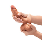 b-Vibe Slipskin Realistic Silicone Dildo 7 Inch Girthy Mocha > Dildos > Realistic Dildos