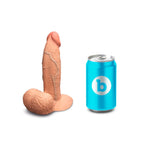 b-Vibe Slipskin Realistic Silicone Dildo 6 Inch Girthy Mocha > Dildos > Realistic Dildos
