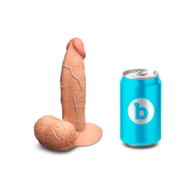 b-Vibe Slipskin Realistic Silicone Dildo 7 Inch Girthy Mocha > Dildos > Realistic Dildos
