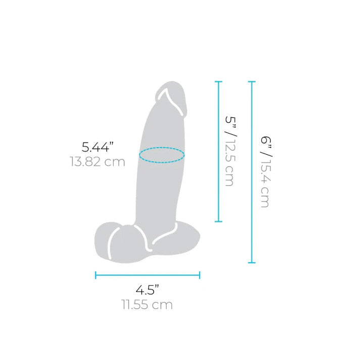 b-Vibe Slipskin Realistic Silicone Dildo 7 Inch Girthy Mocha > Dildos > Realistic Dildos