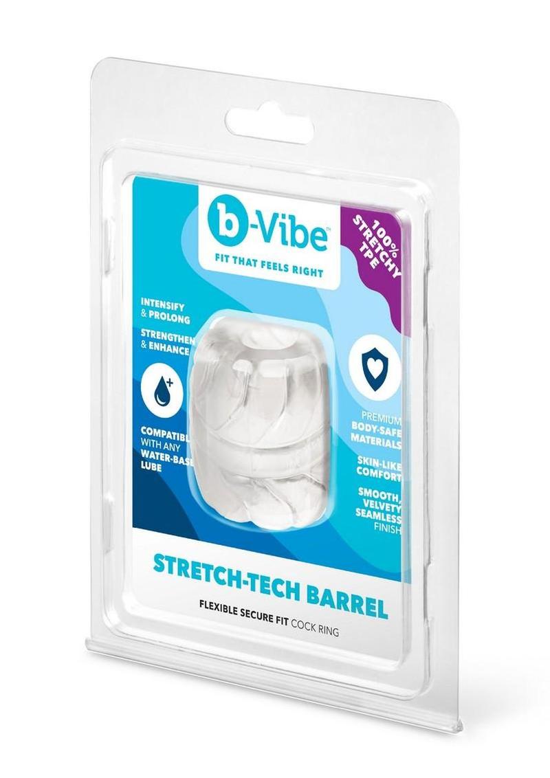 B-Vibe Stretch-Tech Barrel – Seamless 100% TPE Cock Ring > Cock Ring > Single