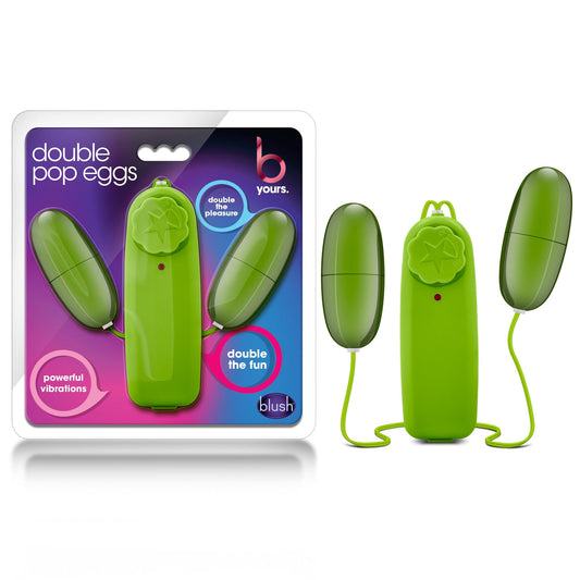 B Yours Double Pop Eggs Lime Vibrating Pleasure Set