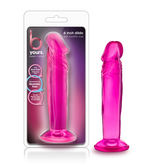 B Yours Sweet N Small 6in Pink Realistic Dildo Toy