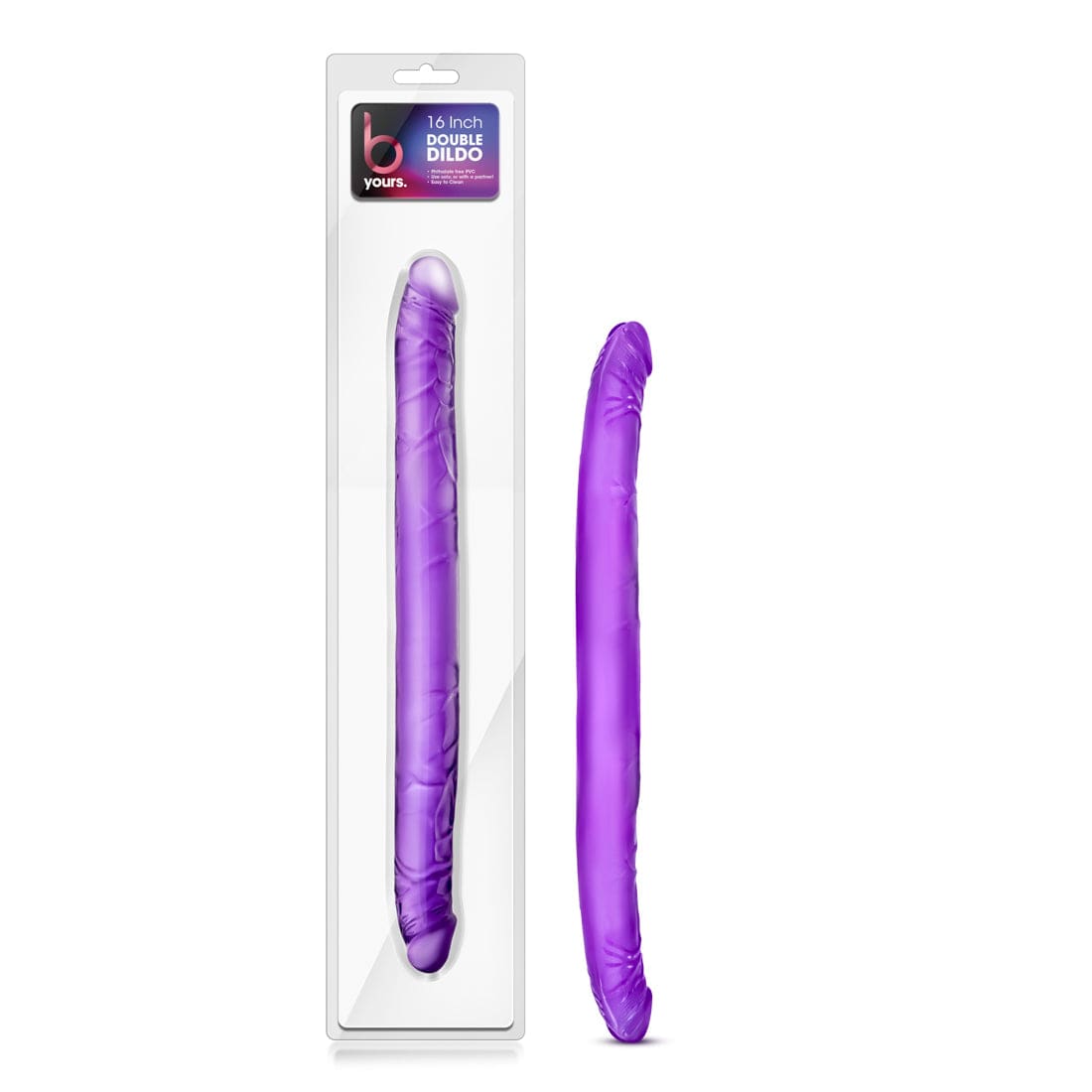 B Yours Adult Toys Purple B Yours Double Dildo Purple 16in 702730681695