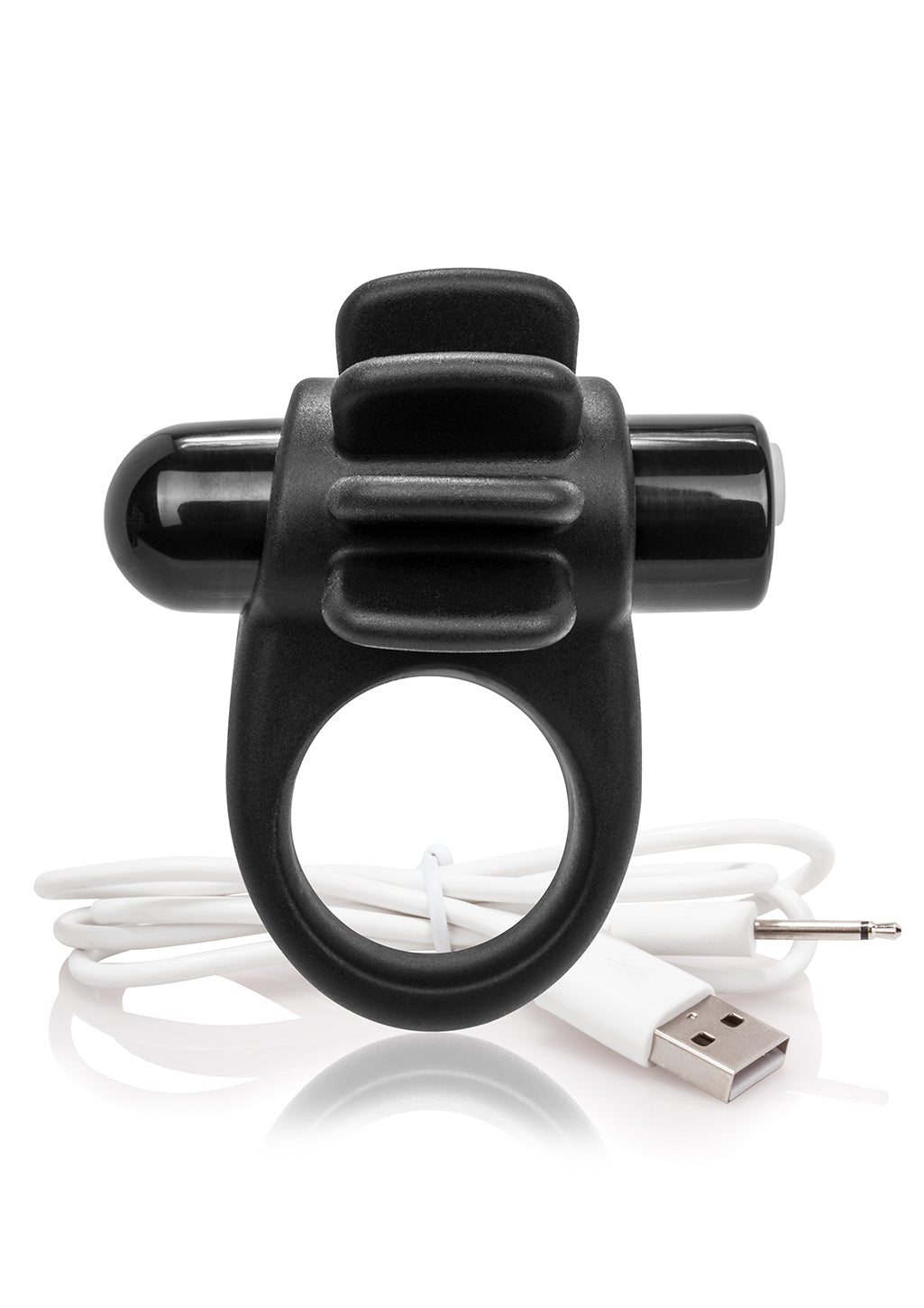 Skooch Charged Rechargeable Vibrating Cock Ring with Textured Silicone Stimulation > Sex Toys > Couples Toys