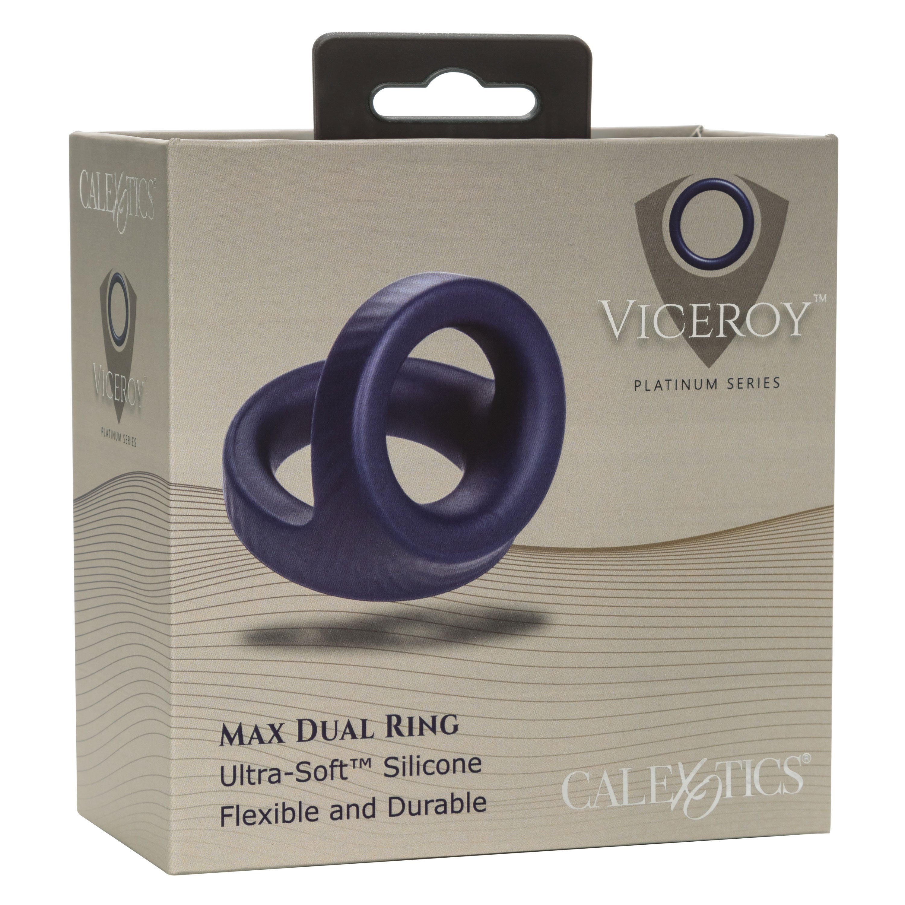 Viceroy Max Dual Silicone (Black) – Stretchy Stamina Cock Ring COCK RINGS Sling