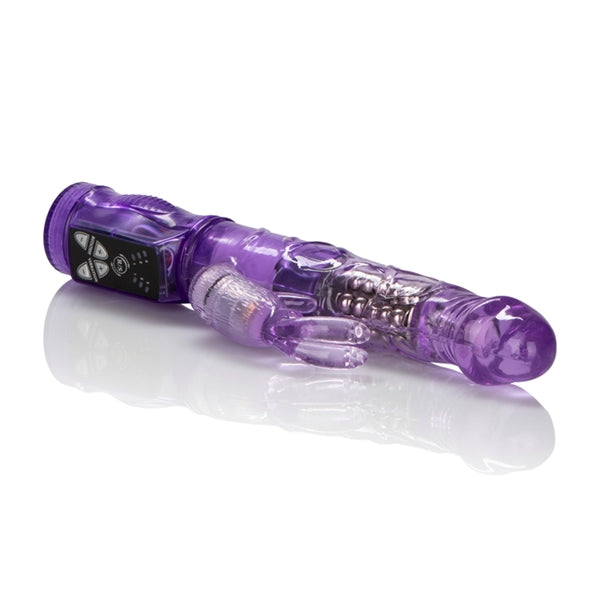 Jack Rabbit Petite Jack Rabbit Vibrator Purple 4.75 Inch Waterproof Rotating and Vibrating Dual Action Toy VIBRATORS-RABBIT
