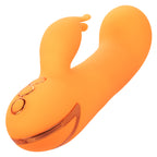 California Dreaming Montecito Muse Orange Silicone G-Spot Stimulator with 10 Vibration Functions and 3 Inflation Settings > Vibrators > Ladies > Rabbit