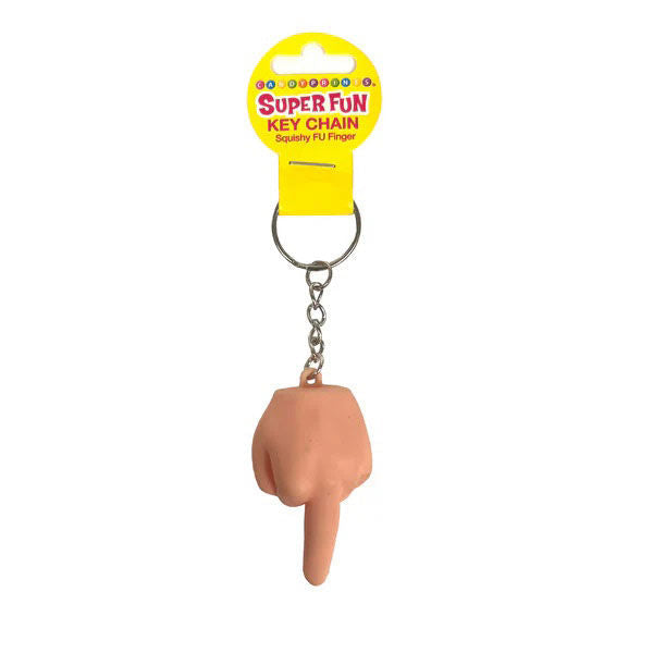 Little Genie Super Fun Squishy Middle Finger Key Chain – Cheeky Accessory 6-Pack > Novelties > Gag Gifts