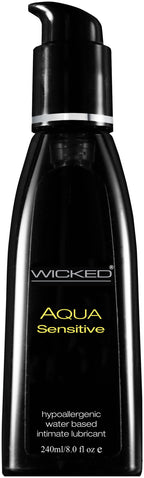 Wicked Aqua Sensitive Water Based Lubricant 240ml 8 Ounce Bottle Default Title > Lube > Water Based